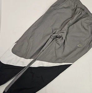Nike Sportswear Big Swoosh Track Pants Men's Large AR9894 351 Gray/White/Black - Picture 1 of 14