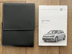 VOLKSWAGEN VW POLO MK6 OWNERS MANUAL AND WALLET 2021 - 2024 **FREE POSTAGE** - Picture 1 of 1