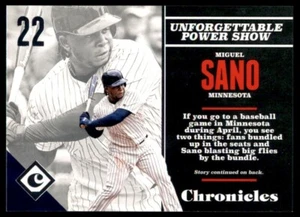 2017 Panini Chronicles #37 Miguel Sano - Bild 1 von 2