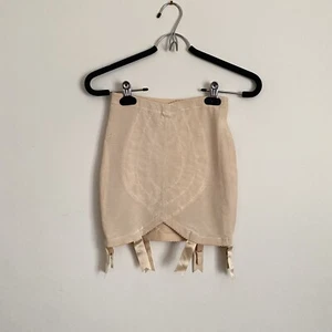 Vintage 60s 'VANITY FAIR' Open BOTTOM Skirt 6 GARTER Skirt GIRDLE ~ Size SMALL - Picture 1 of 10