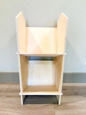 Stackable Storage Cubes (set of 2 cubes)- Minimalist Montessori Toy Storage - Image 1 of 4