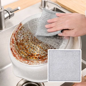 10x Mehrzweck-Geschirrspüllappen aus Draht für Nass und Trocken 20*20cm · - Bild 1 von 20