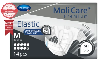 Molicare Premium Elastic 10 Drops - Size Medium - 1 Pack of 14