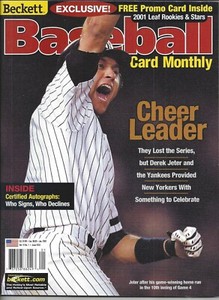 Derek Jeter Cover of Beckett M L Baseball Price Guide January, 2002 Issue