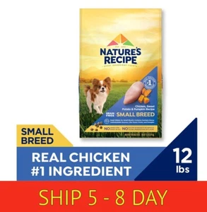 Nature’s Recipe Small Breed Grain Free Chicken, Sweet Potato & Pump...12 lb (wa) - Picture 1 of 9