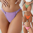Women Sexy G-String Underwear Bow Panties Lingerie Thong Low Waist Intimates