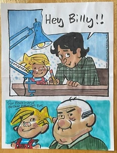 RON FERDINAND, 100% AUTHENTIC AUTOGRAPHED 8 1/2" x 11" ORIGINAL ARTWORK ! COOL ! - Picture 1 of 1