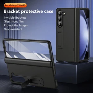 For Samsung Galaxy Z Fold6 Fold5 4 Heavy Duty Tempered Glass Bracket Case Cover - Picture 1 of 16