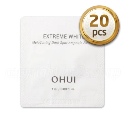 O HUI Extreme White Melatoning Dark Spot Ampolla Essence 1 ml x 20 piezas OHUI Foto 1 de 2