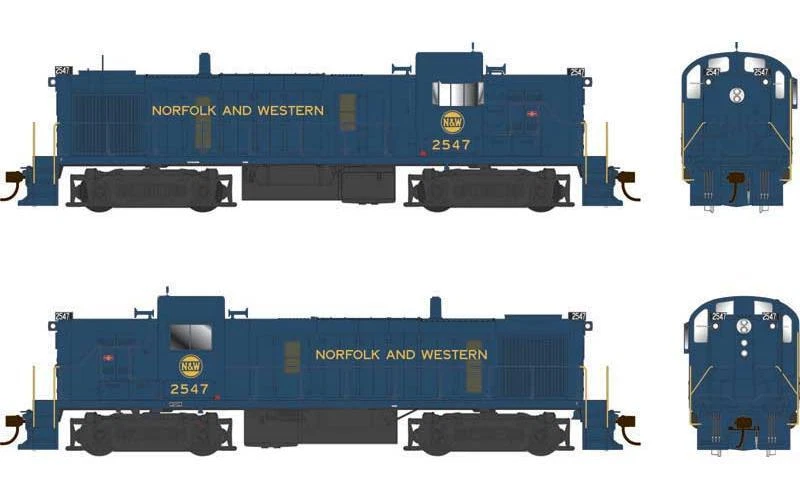 Bowser 25221 HO Scale Norfolk & Western ex-NKP ALCo RS-3 Phase 3 #2557 - Image 1 of 1