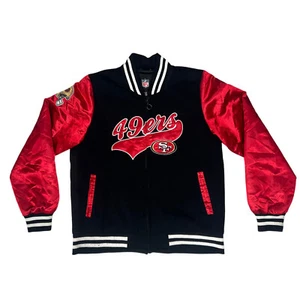 Chaqueta G-III San Francisco 49ers Wms Talla XL Satén Universitaria Cremallera NFL Fútbol Defecto - Imagen 1 de 23