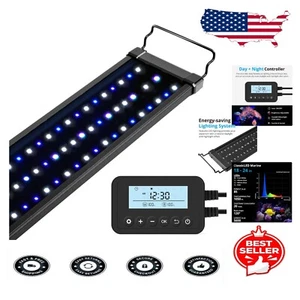 20W Saltwater Aquarium Light with Programmable Timer for Vibrant Coral Growth - Picture 1 of 9