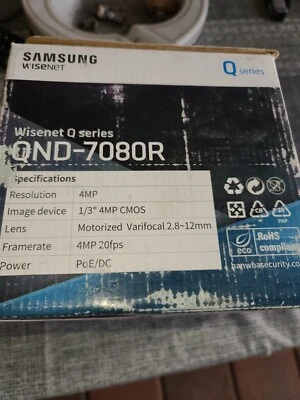 Samsung QND-7080RN  4 Megapixel Network Camera  new box is damaged  wisenet - Image 1 of 4