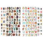  6 Sheet Child Scapbook Sticker by Letter Stickers for Scrapbook