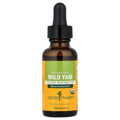 Herb Pharm Wild Yam 1 fl oz 30 ml sin gluten, orgánico Foto 1 de 2