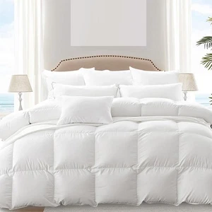 Dreamz 500GSM All Season Goose Down Feather Filling Duvet in Single Size - Picture 1 of 12