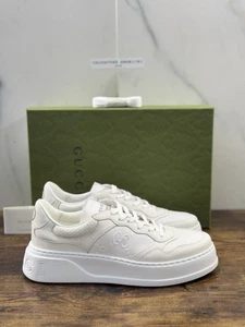 Gucci sneakers GG white leather icon Gucci men 43.5 - Picture 1 of 9