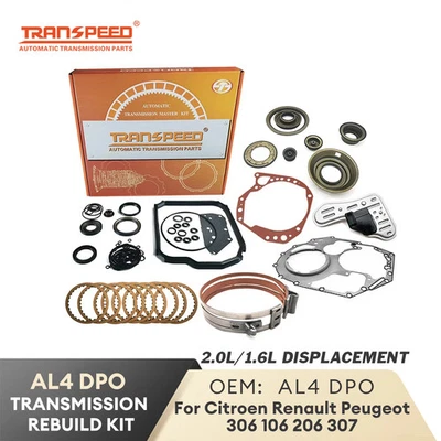 Kit principal de reconstrucción maestra de transmisión automática AL4 DPO banda de freno pistón para Citroen Foto 1 de 4