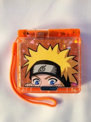 Naruto Game Boy Advance SP w/ Clear Orange Shell & IPS M2 - Image 1 of 4
