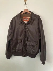 COOPER Fliegerjacke Herren 48 L Sportswear Typ A2 Flieger Leder Bomber - Bild 1 von 15