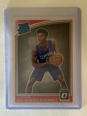 2018-19 Donruss Optic #162 Shai Gilgeous-Alexander SGA Rated Rookie - Image 1 of 2
