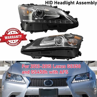 Faro proyector izquierdo/derecho para 13-2015 Lexus GS350 GS450h HID LED DRL con AFS Foto 1 de 4