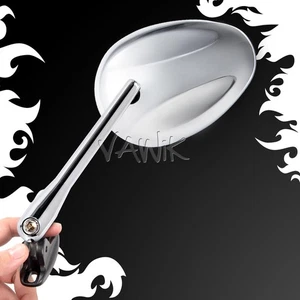 Espejos retrovisores VAWiK cromo ELLIPSE base negra para Ducati 959 1299 Panigale 16' - Imagen 1 de 8