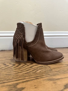 Ariat schokobraune Fransen Stiefeletten Größe 7 - Bild 1 von 7