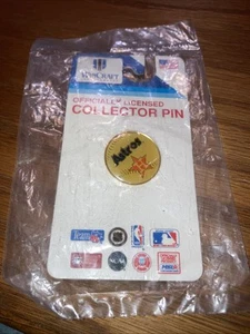 RARE Vintage WinCraft MLB Baseball Houston Astros Hat Lapel Pin Made in USA - Picture 1 of 3