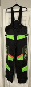 FXR Racing Men’s Snowmobile Bibs Pants Size Large Black Overalls Made In Canada - Picture 1 of 21