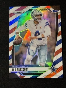 2024 PANINI PRIZM DAK PRESCOTT RED WHITE & BLUE PRIZM CARD #73 - Picture 1 of 2