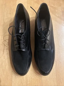 Munro Sydney Damen Wanderschuhe schwarz Leder & Wildleder Oxford 7N/Neu ohne Etikett - Bild 1 von 5