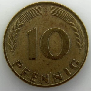 10 Pfennig - Copper - F - 1949 - Germany - Coin [EN] - Picture 1 of 3