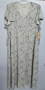 NWT Frye and Co Plus 3X Lily Pad Combo Paisley Floral Dress western boho - Picture 1 of 8