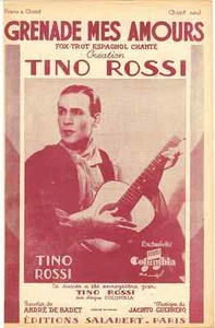 PARTICIÓN PARTITURA PARTITURA GRANADE MES AMOURS DE TINO ROSSI 1948 ENVÍO GRATUITO - Imagen 1 de 1