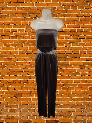 NUEVO CON ETIQUETAS LUJOSO MONO ALICIA MARRÓN TALLA UK12 MUJER SIN TIRANTES ESTILO TERCIOPELO PRECIO DE VENTA SUGERIDO POR EL FABRICANTE 58 £ Foto 1 de 4
