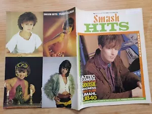 Smash Hits 80s Oct 1983 AZTEC CAMERA Siouxsie UB40 POLICE ABC EURYTHMICS LIMAHL - Foto 1 di 9