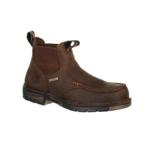 GEORGIA BOOT ATHENS CHELSEA WATERPROOF WORK BOOTS GB00156 M/W 8-13,13 NEW - Picture 1 of 7