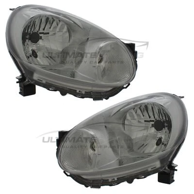 Faros para Nissan Micra K13 W02A 2010-2013 faros cromados izquierda y derecha Foto 1 de 4