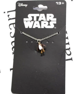 Disney Star Wars The Last Jedi 3D Dainty Tiny Porg Charm Metal Long Necklace - Picture 1 of 3