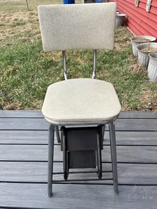 Vintage  Step Stool Chair Kitchen Comfort line  Pull Out Stairs ~ 1950's - Picture 1 of 7