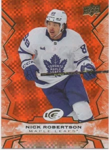 22-23 2022-23 UD Ice Nick Robertson ORANGE #37-Leafs - Picture 1 of 1