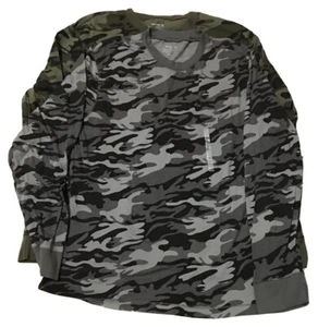 2 Old Navy Men’s Camo Long Sleeve Shirts Size XL - VERY GOOD - Picture 1 of 12