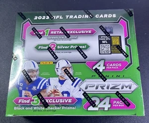 2023 Panini Prizm Football Factory Sealed Retail Box 24 Packs Stroud Richardson - Foto 1 di 2