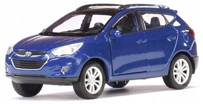 WELLY DieCast 1:34 HYUNDAI TUCSON IX 35 BLUE New Model Car Metal in Box 1/34 - Image 1 of 4