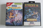 Lot SEGA MASTER SYSTEM (PAL) - Strider 1 & 2 / Jeux complets .