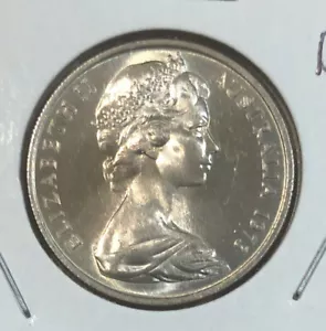 1973 AUSTRALIA 10 Cents UNCIRCULATED Lyrebird Copper Nickel Coin-KM#65 - Picture 1 of 4