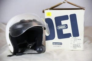 Shoei RJ-Air Platinum Helmet White Size Small, With Microphone and Box. - Picture 1 of 5