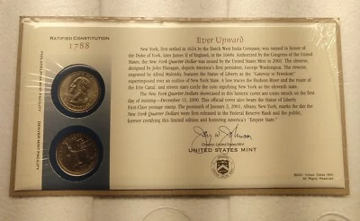 US Mint New York STATEHOOD COLLECTION 2001 Ever Upward Original Mint Pack P & D - Image 1 of 4