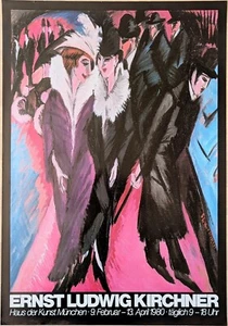 Poster Plakat - Ernst Ludwig Kirchner - Die Straße - Haus der Kunst München 1980 - Bild 1 von 1